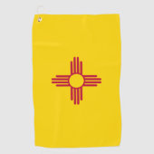 Serviette De Golf Nouveau Mexique Drapeau & Nouveau Mexique État Éta (Devant)