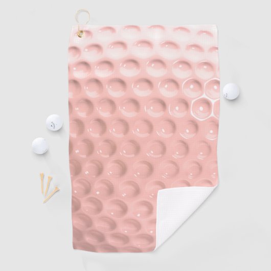 Serviette De Golf Novelty Pink Golf Ball (En situation)