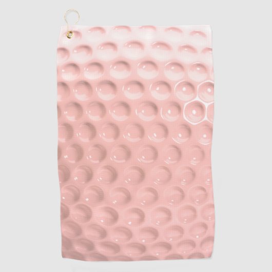 Serviette De Golf Novelty Pink Golf Ball (Devant)