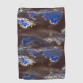 Serviette De Golf Nuages foncés très rustiques avec déplacement perc (Devant)
