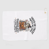 Serviette De Golf Nuit de Candy Halloween pour Chien (Horizontal)
