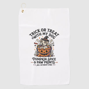 Serviette De Golf Nuit de Candy Halloween pour Chien