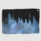 Serviette De Golf Nuit de la forêt de pins (Horizontal)