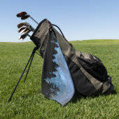 Serviette De Golf Nuit de la forêt de pins (Vert)