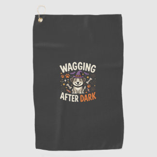 Serviette De Golf Nuit d'Halloween de chien (2)