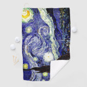 Serviette De Golf Nuit étoilée de Van Gogh, 1889 (En situation)