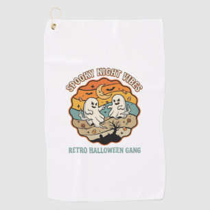 Serviette De Golf Nuit Fantôme Rétro Halloween