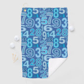 Serviette De Golf Number pattern (En situation)