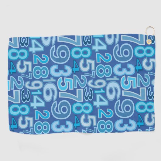 Serviette De Golf Number pattern (Horizontal)