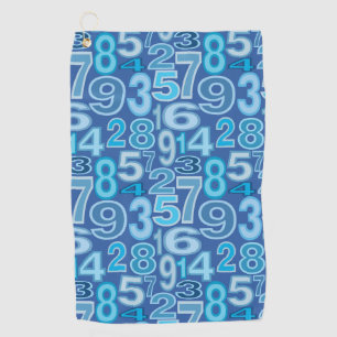 Serviette De Golf Number pattern