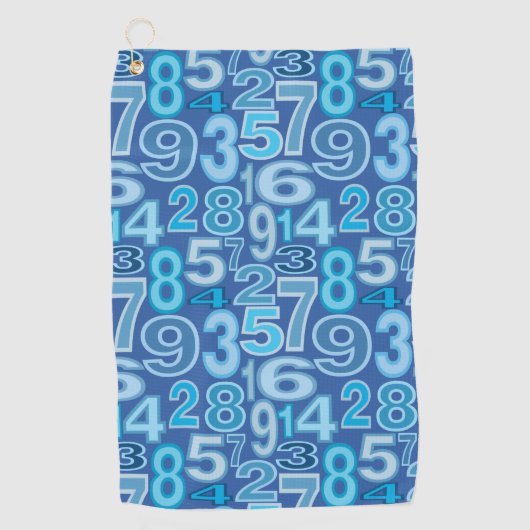 Serviette De Golf Number pattern (Devant)