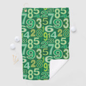 Serviette De Golf Number pattern (En situation)