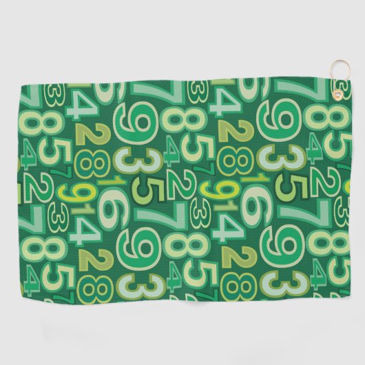 Serviette De Golf Number pattern (Horizontal)