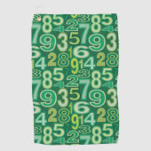 Serviette De Golf Number pattern (Devant)