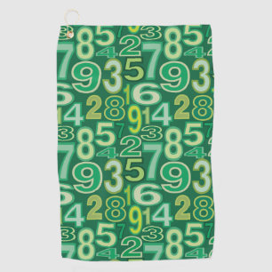 Serviette De Golf Number pattern