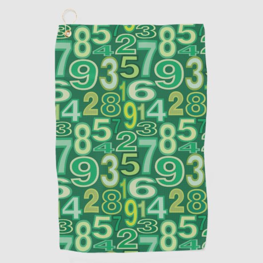 Serviette De Golf Number pattern (Devant)