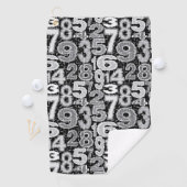 Serviette De Golf Number pattern (En situation)