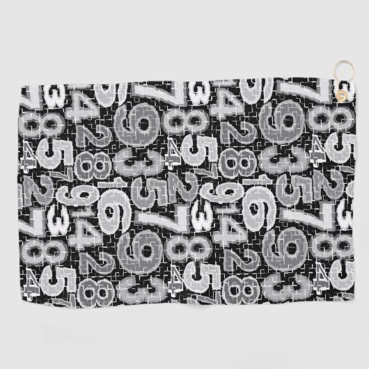 Serviette De Golf Number pattern (Horizontal)