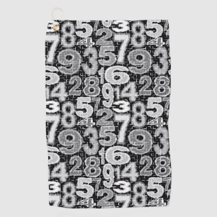 Serviette De Golf Number pattern