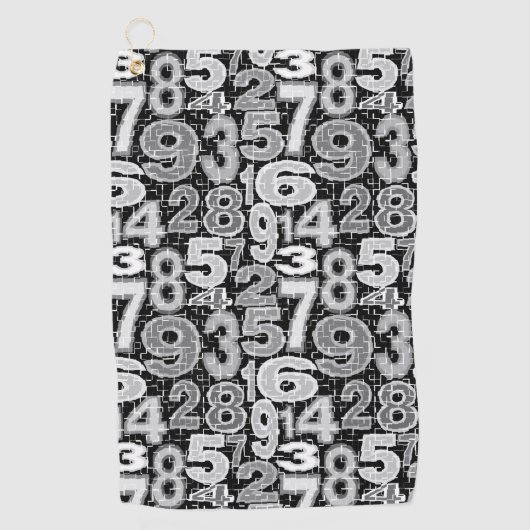 Serviette De Golf Number pattern (Devant)