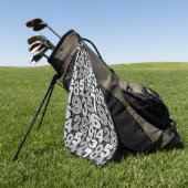 Serviette De Golf Number pattern (Vert)