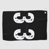 Serviette De Golf Numéro de sport 33 (Horizontal)