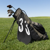 Serviette De Golf Numéro de sport 33 (Vert)