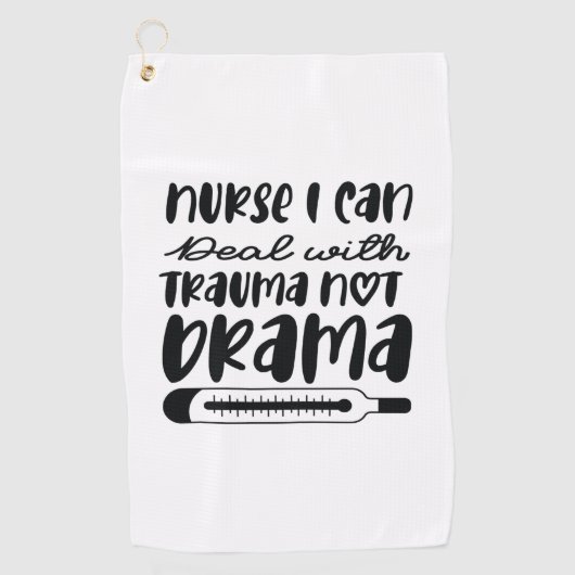 Serviette De Golf Nurse Gift Nurse I Can Deal With Trauma (Devant)