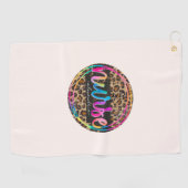 Serviette De Golf "Nurse - Love, Inspire, Heal" en couleur arc-en-ci (Horizontal)