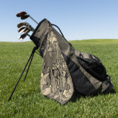 Serviette De Golf Obtention du ton de Sepia Foxy (Vert)