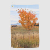Serviette De Golf Octobre lumineux  (Devant)