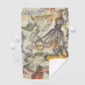 Serviette De Golf Octopus Beach Antique Côte Steampunk (En situation)