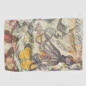 Serviette De Golf Octopus Beach Antique Côte Steampunk (Horizontal)