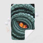 Serviette De Golf Œil de prédateur reptile primitif (En situation)