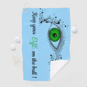 Serviette De Golf Oeil sur la boule (En situation)