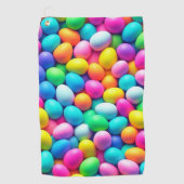 Serviette De Golf Oeuf de Pâques aux couleurs vives/Printemps (Devant)
