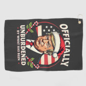 Serviette De Golf Officiellement Inoccupé Par Ce Qui A Été Trump 47è (Horizontal)