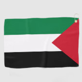 Serviette De Golf officiellement le drapeau de l'État de Palestine (Horizontal)