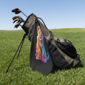 Serviette De Golf Oh Baby Big Cat Cub (Vert)