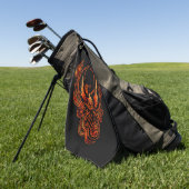 Serviette De Golf Oiseau De Feu (Vert)