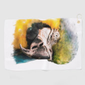 Serviette De Golf oiseau de perroquet (Horizontal)