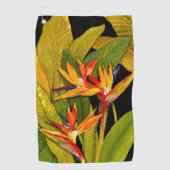 Serviette De Golf Oiseau du Paradis (Devant)