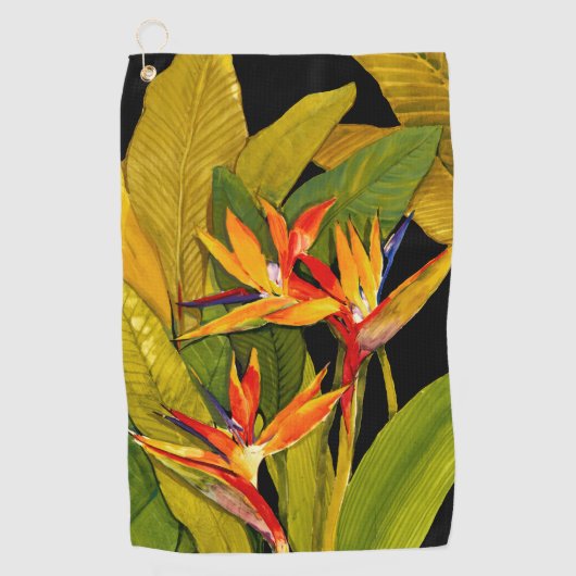 Serviette De Golf Oiseau du Paradis (Devant)