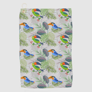 Serviette De Golf Oiseau Toucan mignon, Motif de tous les jours, Aqu
