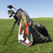 Serviette De Golf Oiseaux (Vert)