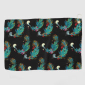 Serviette de golf Oiseaux de fête  (Horizontal)