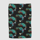 Serviette de golf Oiseaux de fête  (Devant)