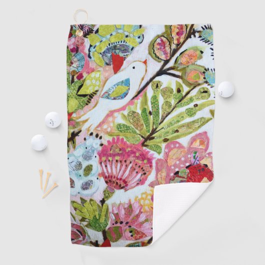 Serviette De Golf Oiseaux en papier II (En situation)