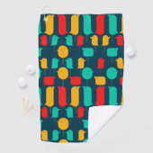 Serviette De Golf Oiseaux géométriques (En situation)