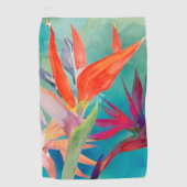 Serviette De Golf Oiseaux vivants du paradis (Devant)